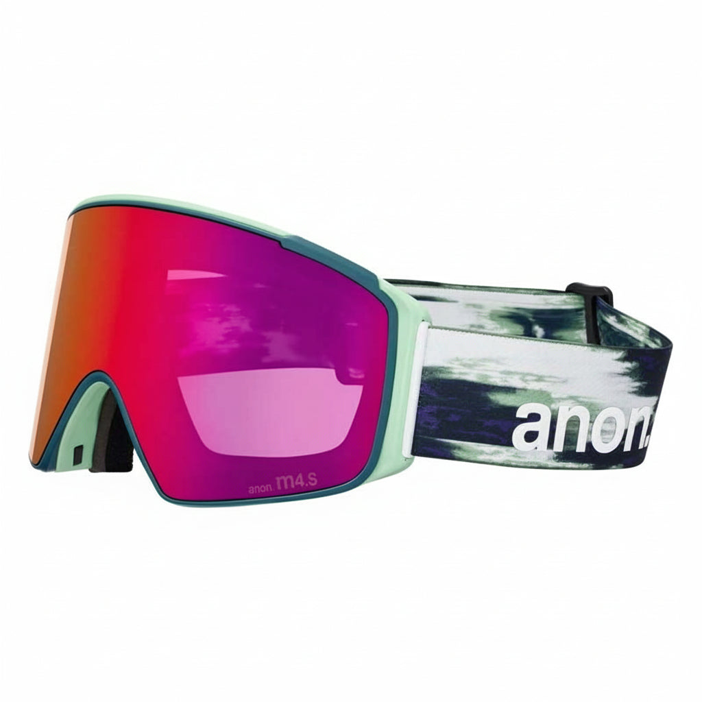 Anon M4 Goggles (Cylindrical) + Bonus Lens + MFI Face Mask Family Tree/Perceive Sunny Red
