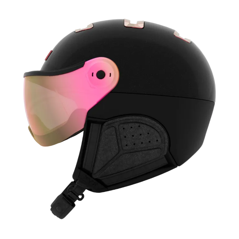 Kask Chrome Visor - Black/Pink Gold – craniologie Kask Chrome Visor - Black/Pink Gold – craniologie