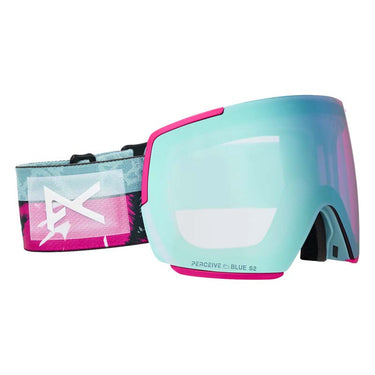 Anon M5 + MFI Face Mask - Pink Tides/Perceive Variable Blue/Cloudy Pink