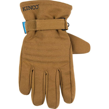 Kinco HydroFlector Lined Waterproof Brown Duck Ski Glove with Pull-Strap