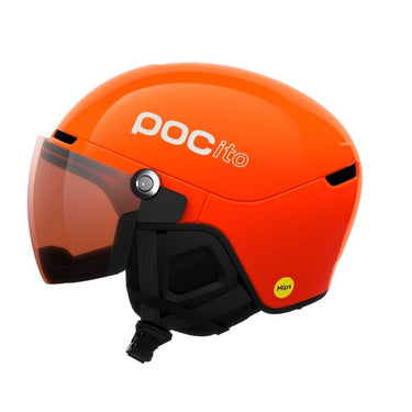 POC POCito Obex Visor - Fluorescent Orange/Clarity POCito/Partly Sunny/Light Orange