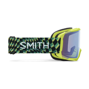 Smith Daredevil - Electric Lime Left Turn/Blue Sensor Mirror