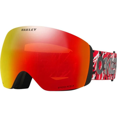 fighter pilot helmet snowboarding Flight Deck L Snow Goggles Red Eddie / Prizm Torch