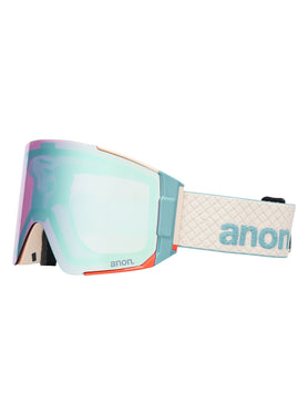 Anon Sync + MFI Face Mask - Oat/Perceive Variable Blue/Cloudy Pink