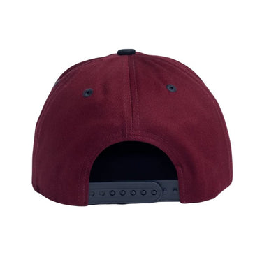 Autumn Headwear Twill 6 Panel Snapback - Burgundy