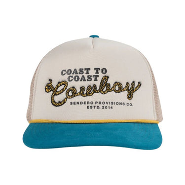 Sendero Coast To Cowboy Hat - Cream/Teal