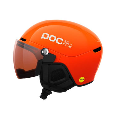 POC POCito Obex Visor - Fluorescent Orange/Clarity POCito/Partly Sunny/Light Orange