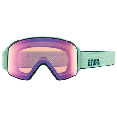 Anon M4S Cylindrical + MFI Face Mask - Powder Mint/Perceive Variable Green/Cloudy Pink
