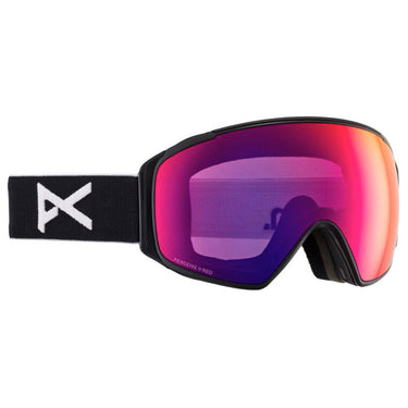 anon m4s goggles Anon M4S Goggles (Toric) + Bonus Lens + MFI Face Mask, Black / Perceive Sunny Red / OS / Regular