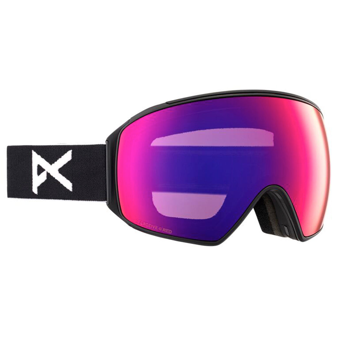 Anon M4 Toric + MFI Face Mask - Black/Perceive Sunny Red/Perceive