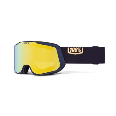100% Snowcraft XL HiPER - Night Show/Yellow Gold Mirror