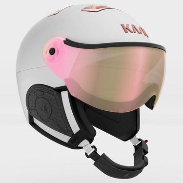 Kask Chrome Visor - White/Pink Gold Mirror