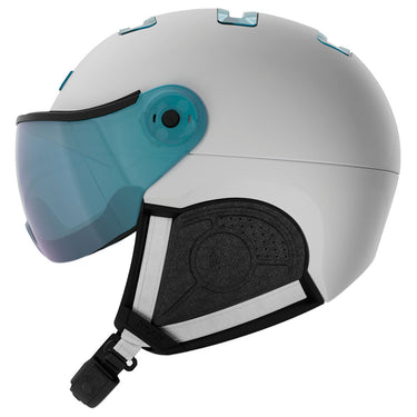 Kask Chrome Visor Vibes - White/Sky/Turquoise Mirror