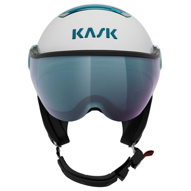 Kask Chrome Visor Vibes - White/Sky/Turquoise Mirror