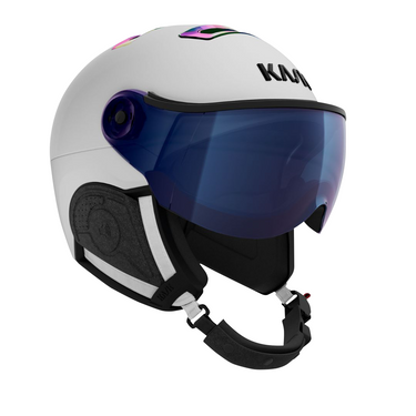 Kask Chrome Visor - White/Rainbow/ Mirror