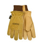 Kinco Lined Premium Grain & Suede Pigskin Driver with Knit Wrist