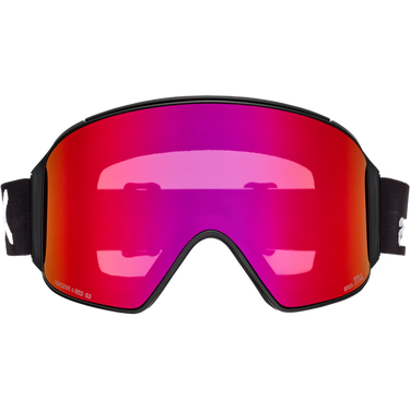 Anon M4 Cylindrical + MFI Face Mask - Black/Perceive Sunny Red/Cloudy Burst