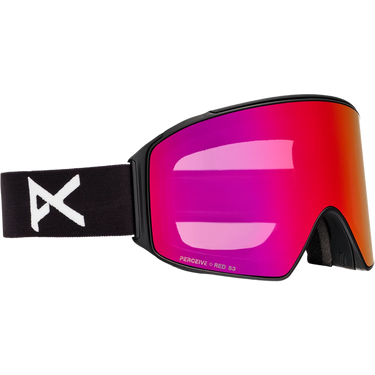 Anon M4 Cylindrical + MFI Face Mask - Black/Perceive Sunny Red/Cloudy Burst