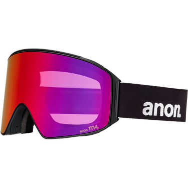 Anon M4 Cylindrical + MFI Face Mask - Black/Perceive Sunny Red/Cloudy Burst