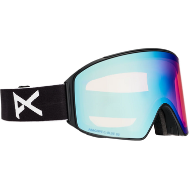 Anon M4 Cylindrical + MFI Face Mask Low Bridge - Black/Perceive Variable Blue/Cloudy Pink