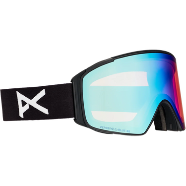 Anon M4S Cylindrical + MFI Face Mask - Black/Perceive Variable Blue/Cloudy Pink
