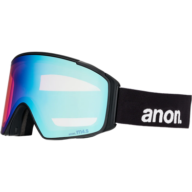Anon M4S Cylindrical + MFI Face Mask - Black/Perceive Variable Blue/Cloudy Pink