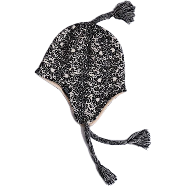 Corduroy Doily Ear Flap - Natural