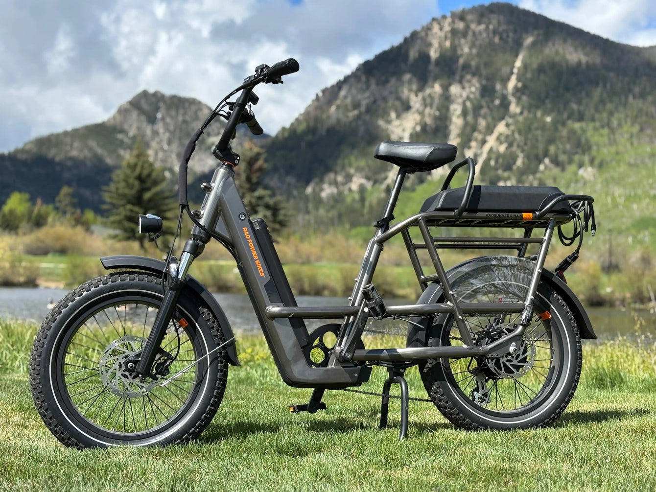 E-bike trail near Frisco and Lake Dillon Colorado with mountain views