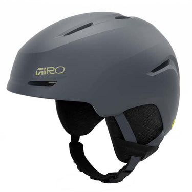 Gray helmet with Giro logo on a white background
