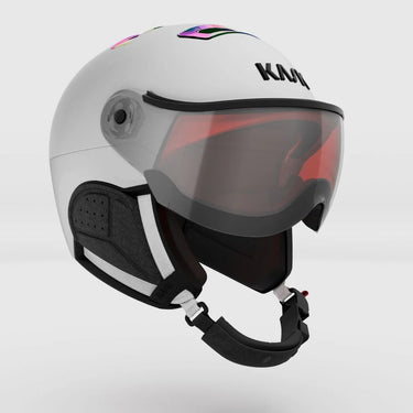 Kask Chrome Visor - White/Rainbow/ Mirror