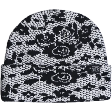 Corduroy Lace Beanie - White