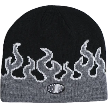 Corduroy Ll Burn Skully - Black