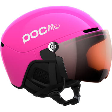 POC POCito Obex Visor - Fluorescent Pink/Clarity POCito/Partly Sunny/Light Orange