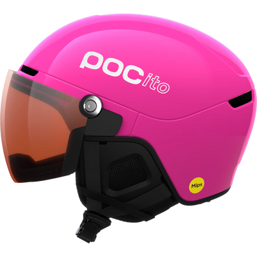 POC POCito Obex Visor - Fluorescent Pink/Clarity POCito/Partly Sunny/Light Orange