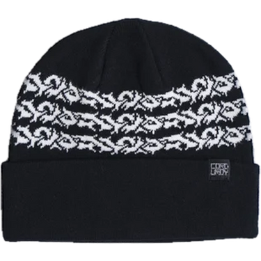 Corduroy Prickly Beanie - Black