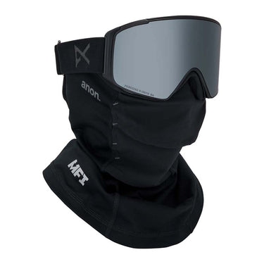anon m4 cylindrical mfi goggles Anon M4 Cylindrical Low Bridge + MFI Face Mask Smoke/Perceive Sunny On
