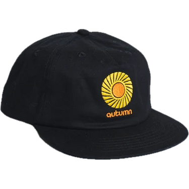 Autumn Headwear Twill Five Panel Snapback - Black