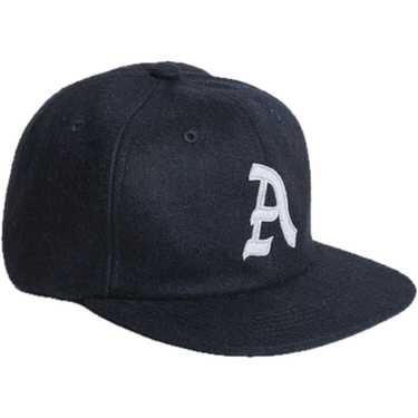 Autumn Headwear Wool Six Panel Strapback - Black